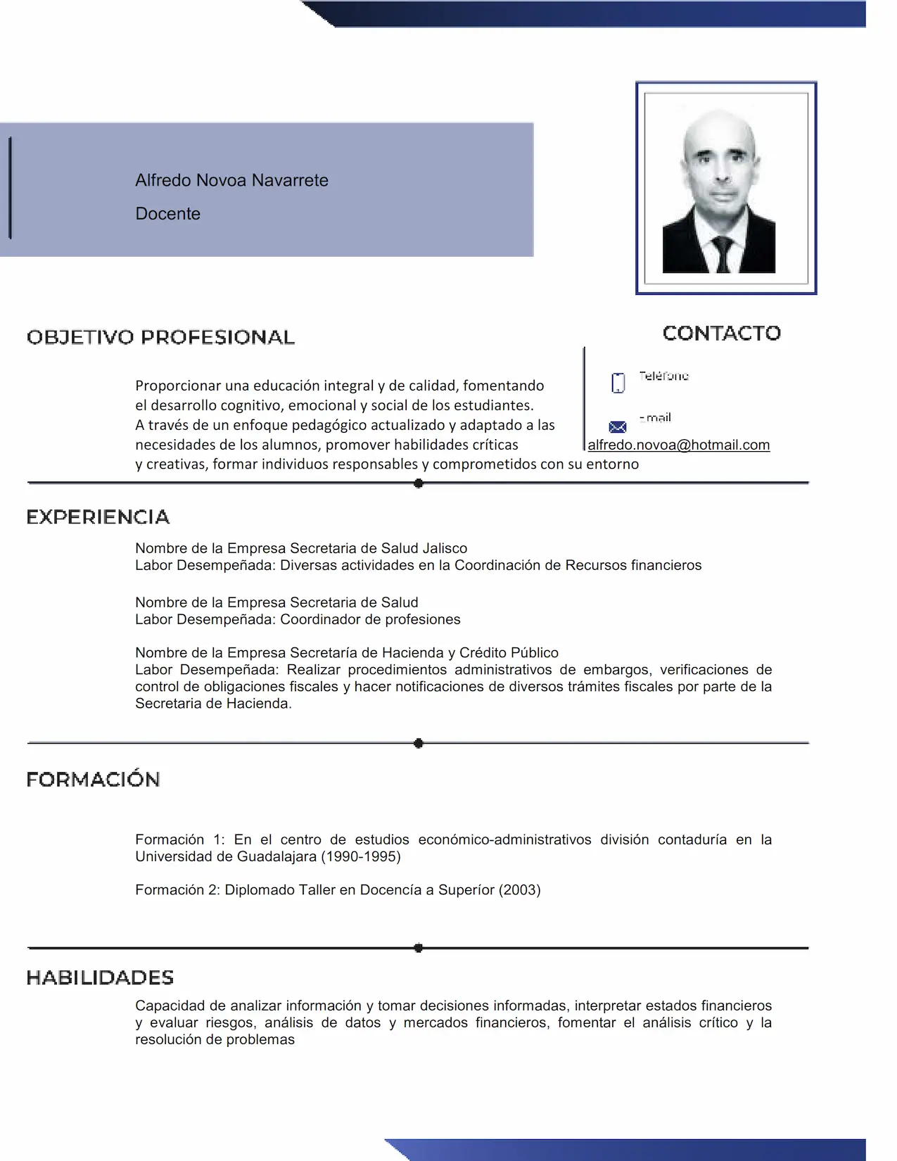 Alfredo Novoa Navarrete CONTA 001